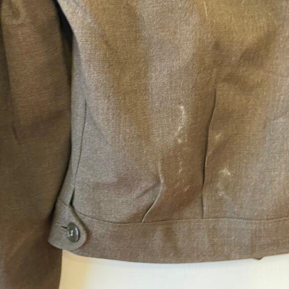 1950s Vintage 38L military jacket wool brown Combat Uniforms Corp. patch 2 - Picture 11 of 12